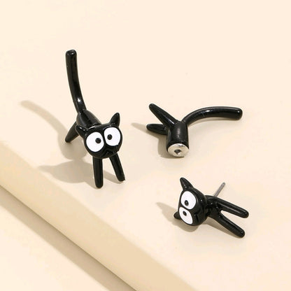 1pair Cute Cats Simple Ear Studs Ladies Detachable Earrings, Style: Model 2 - Stud Earrings & Earrings by PMC Jewellery | Online Shopping South Africa | PMC Jewellery | Buy Now Pay Later Mobicred