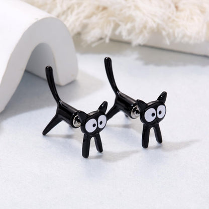 1pair Cute Cats Simple Ear Studs Ladies Detachable Earrings, Style: Model 3 - Stud Earrings & Earrings by PMC Jewellery | Online Shopping South Africa | PMC Jewellery | Buy Now Pay Later Mobicred