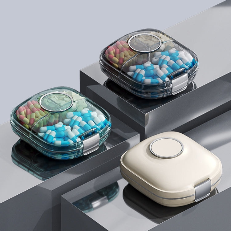 Multi-functional Portable Mini Pill Dispenser Organizer(Transparent Black) - free shipping - PMC TechLife - Order now!