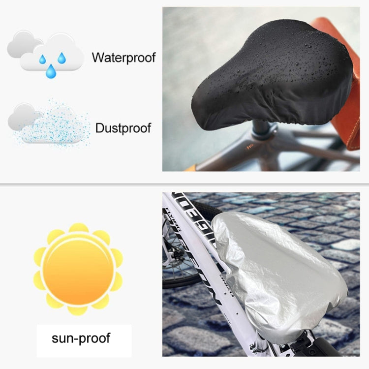 2pcs Bicycle Saddle Waterproof Dustproof Sun Protection Cover(Universal Size) - Others by PMc TechLife | Online Shopping South Africa | PMc TechLife | Buy Now Pay Later Mobicred