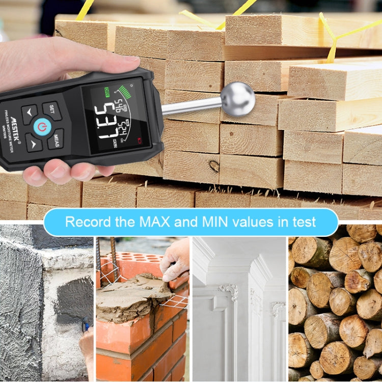 MESTEK WM700B Non -Contact Wood Moisture Detector With LCD Screen Alarm Function - PH & Moisture Meter by MESTEK | Online Shopping South Africa | PMC Jewellery | Buy Now Pay Later Mobicred