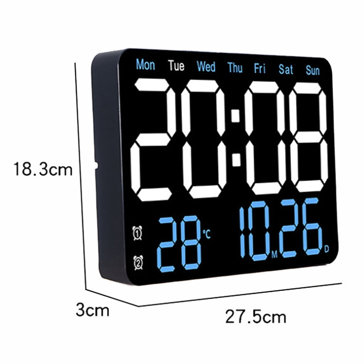 Multifunctional LED Digital Display Electronic Wall Clock Living Room Silent Alarm Clock, Color: Green - Wall Clock by PMc TechLife | Online Shopping South Africa | PMc TechLife | Buy Now Pay Later Mobicred