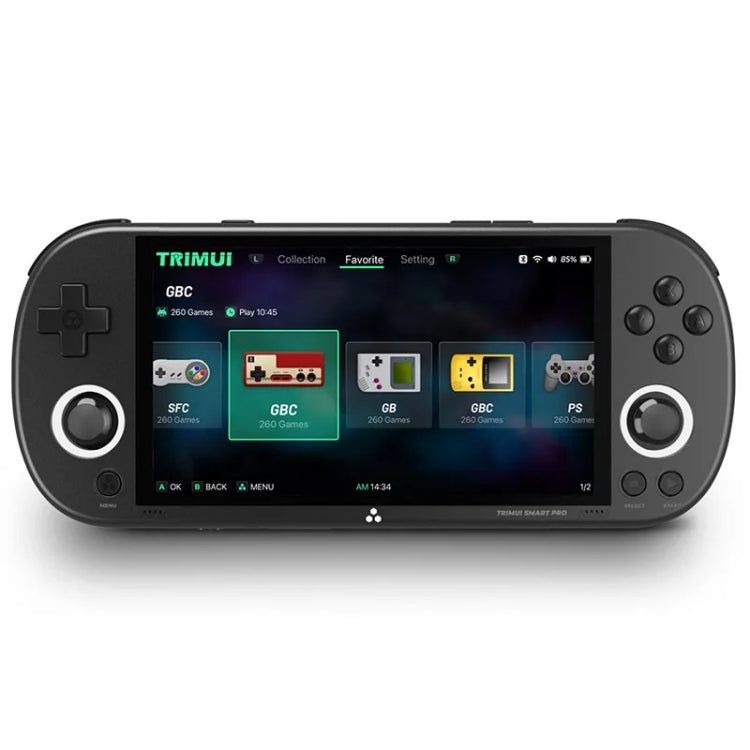 Trimui Smart Pro 4.96 Inch IPS Screen Handheld Game Console Open Source Linux System 64G(Black) - Pocket Console by Trimui | Online Shopping South Africa | PMC Jewellery | Buy Now Pay Later Mobicred