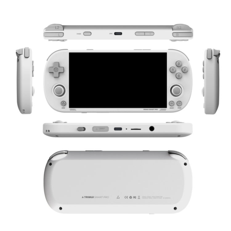 Trimui Smart Pro 4.96 Inch IPS Screen Handheld Game Console Open Source Linux System 64G(White) - free shipping - PMC Jewellery - Order now!