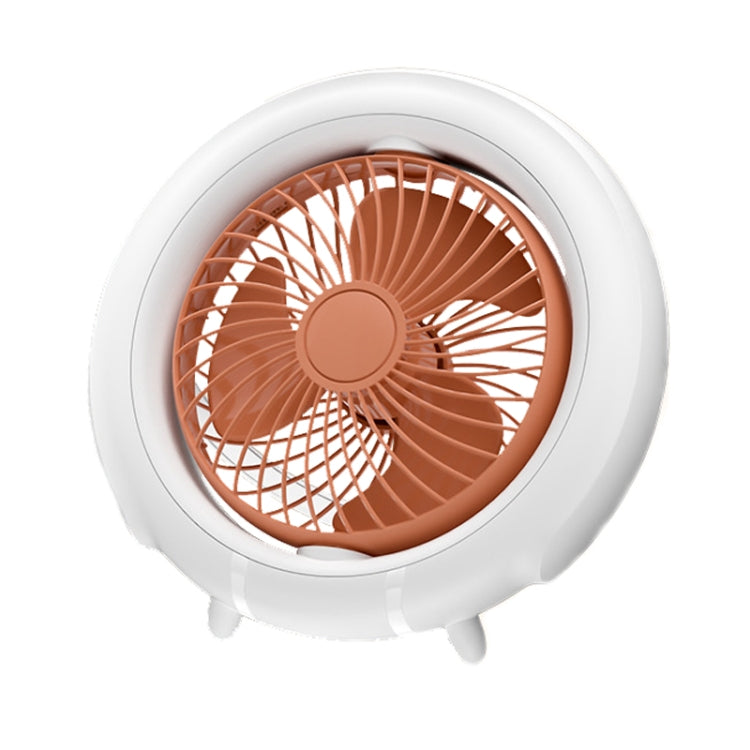 Night Light Desktop Folding Fan Outdoor Camping Hanging Mini Fan, Color: Orange Basic - Electric Fans by PMC Jewellery | Online Shopping South Africa | PMC Jewellery | Buy Now Pay Later Mobicred