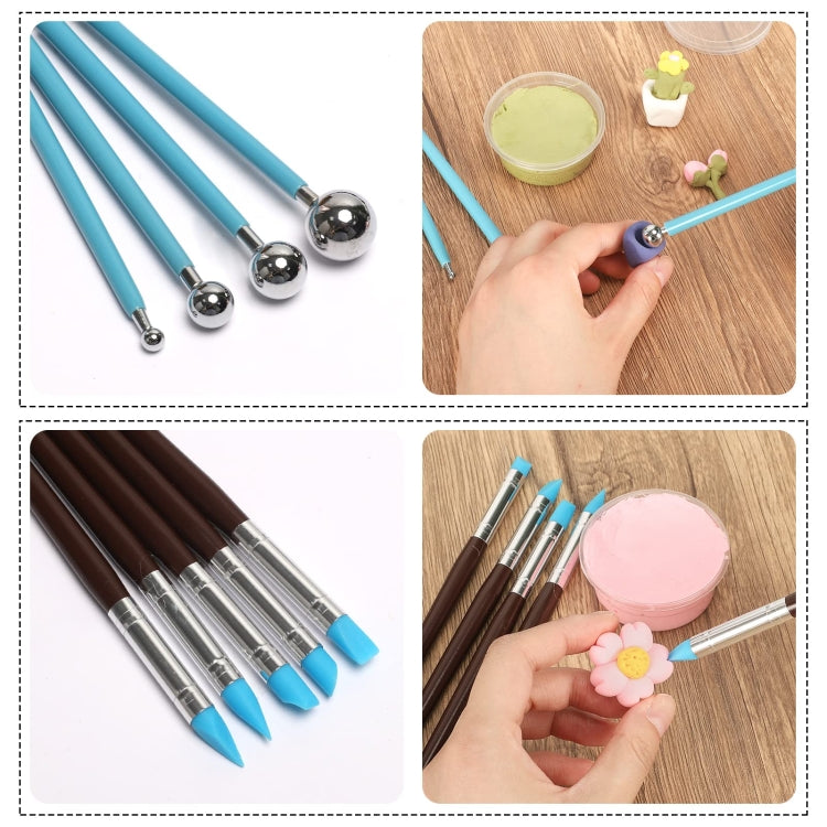 42 In 1 Clay Tools Kit Ceramics DIY Clay Sculpting Tools for Pottery Craft, Baking, Carving - Burin &Cutting Knife by PMC TechLife | Online Shopping South Africa | PMC TechLife | Buy Now Pay Later Mobicred