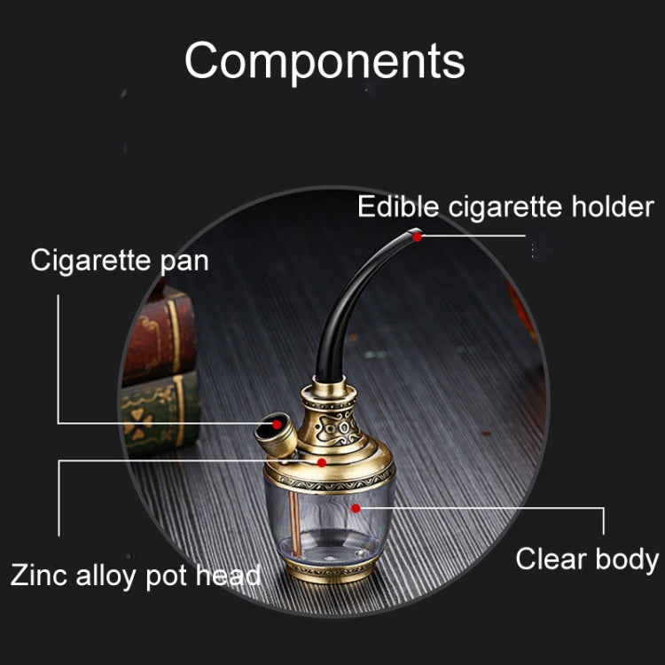 HENGDA HD-806 Dual Purpose Multifunctional Filtered Hookah With Long Hose(Gold) - Hookah Accessories by HENGDA | Online Shopping South Africa | PMC TechLife | Buy Now Pay Later Mobicred