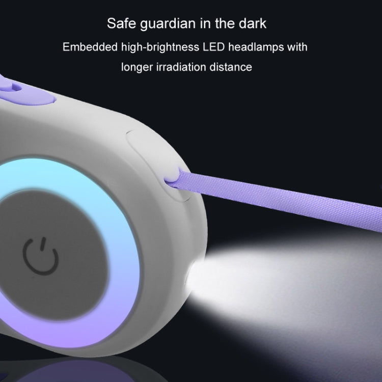 LED Light Luminous Pet Dog Leash Automatic Retractable Dog Walking Leash, Color: 5m Orange - Leashes & Chest Strap by PMC TechLife | Online Shopping South Africa | PMC TechLife | Buy Now Pay Later Mobicred