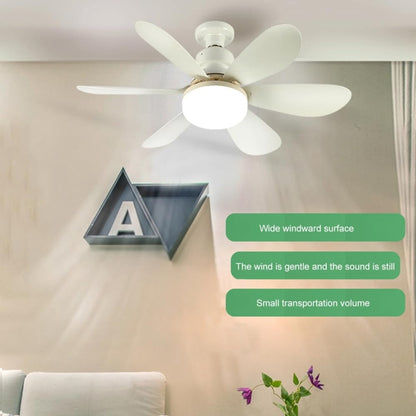 Home Small Fan Light E27 Snail Mouth Suspension Fan Lamp, Size: 520x185mm 40W White(Remote Control Without Base) - Electric Fans by PMC Jewellery | Online Shopping South Africa | PMC Jewellery | Buy Now Pay Later Mobicred