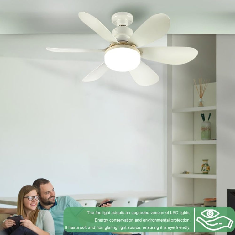 Home Small Fan Light E27 Snail Mouth Suspension Fan Lamp, Size: 420x205mm 30W Matcha Green(Remote Control Without Base) - Electric Fans by PMC Jewellery | Online Shopping South Africa | PMC Jewellery | Buy Now Pay Later Mobicred