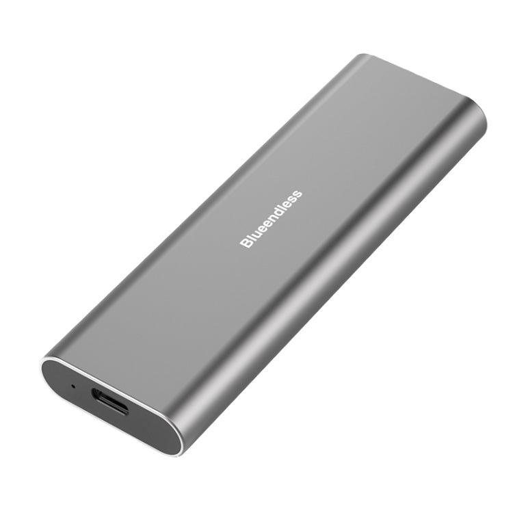 Blueendless M2815SN M.2 Dual Protocol Type-C 3.1 Mobile Hard Disk Box Laptop External SSD(Gray) - HDD Enclosure by Blueendless | Online Shopping South Africa | PMC Jewellery | Buy Now Pay Later Mobicred