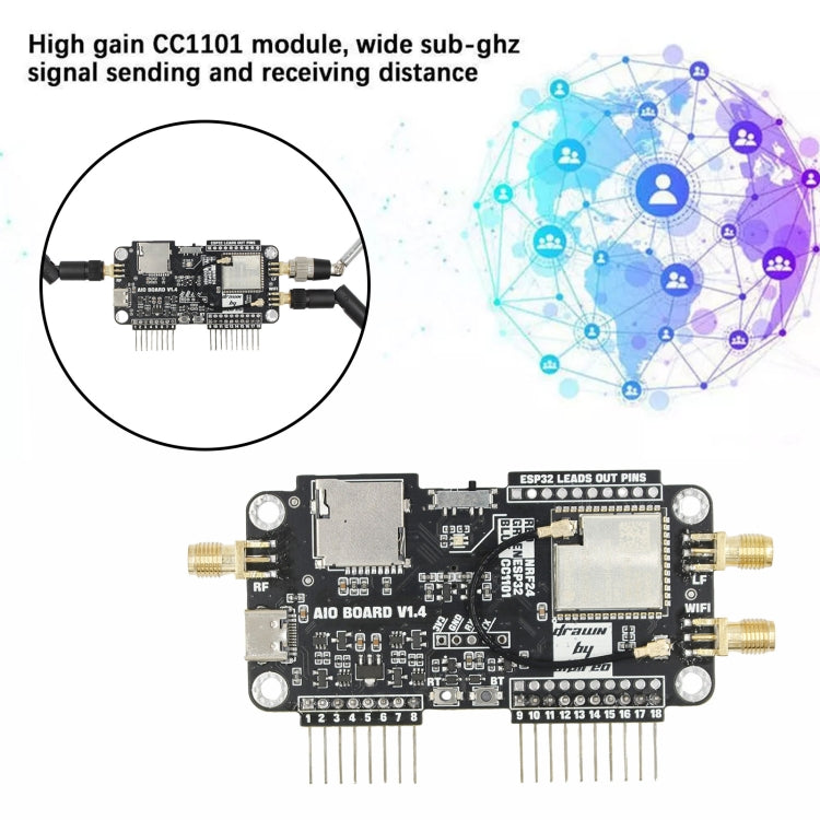 3 In 1 WIFI NRF24+ESP32 Multi-Function Expansion Module(For Flipper Zero) - Modules Expansions Accessories by PMC TechLife | Online Shopping South Africa | PMC TechLife | Buy Now Pay Later Mobicred