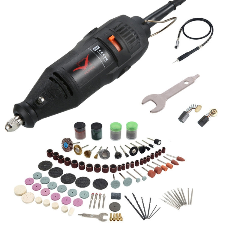 VICOVER Small Adjustable Speed Electrical Grinder Set Jade Carving Pen Polishing Tool EU Plug, Model: 147pcs Parts+Soft Shaft - free shipping - PMC TechLife - Order now!