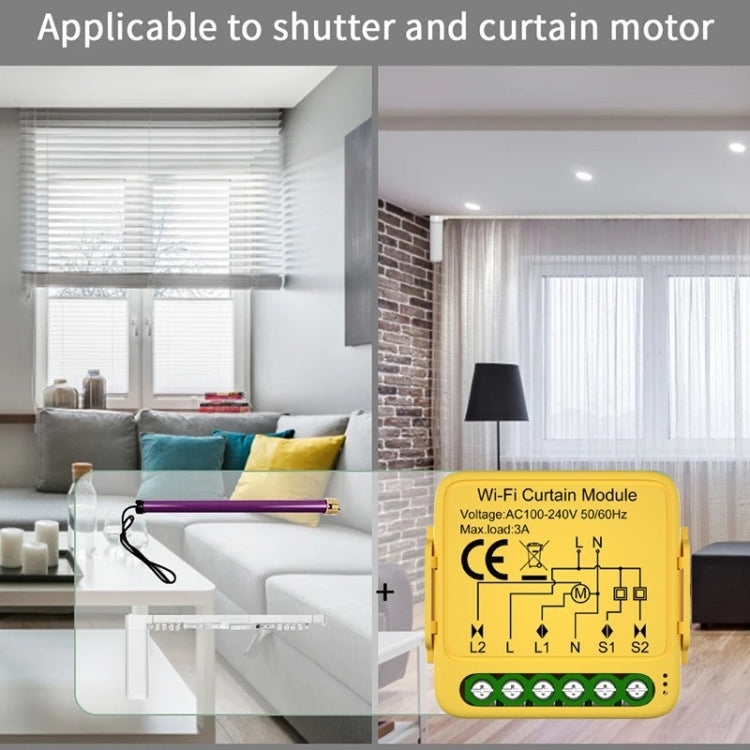 ZigBee Graffiti Curtain Switch On / Off Module - Smart Switch by PMC Jewellery | Online Shopping South Africa | PMC Jewellery | Buy Now Pay Later Mobicred