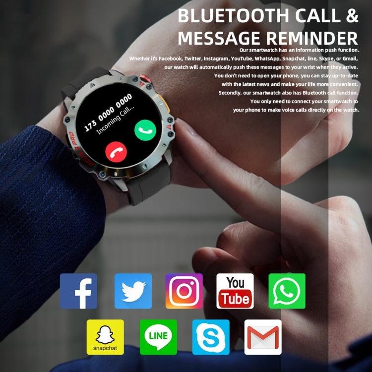 LOKMAT ZEUS3 Pro 1.39-Inch 5ATM Waterproof Outdoor Sports Bluetooth Call Smart Watch(Blue) - Smart Watches by LOKMAT | Online Shopping South Africa | PMC Jewellery | Buy Now Pay Later Mobicred