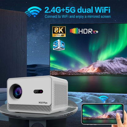 M10 Plus 1280x720P Projector 2.4G / 5G WIFI Bluetooth 5.2 Android 11 System Home Cinema AU Plug - Mini Projector by PMC Jewellery | Online Shopping South Africa | PMC Jewellery | Buy Now Pay Later Mobicred