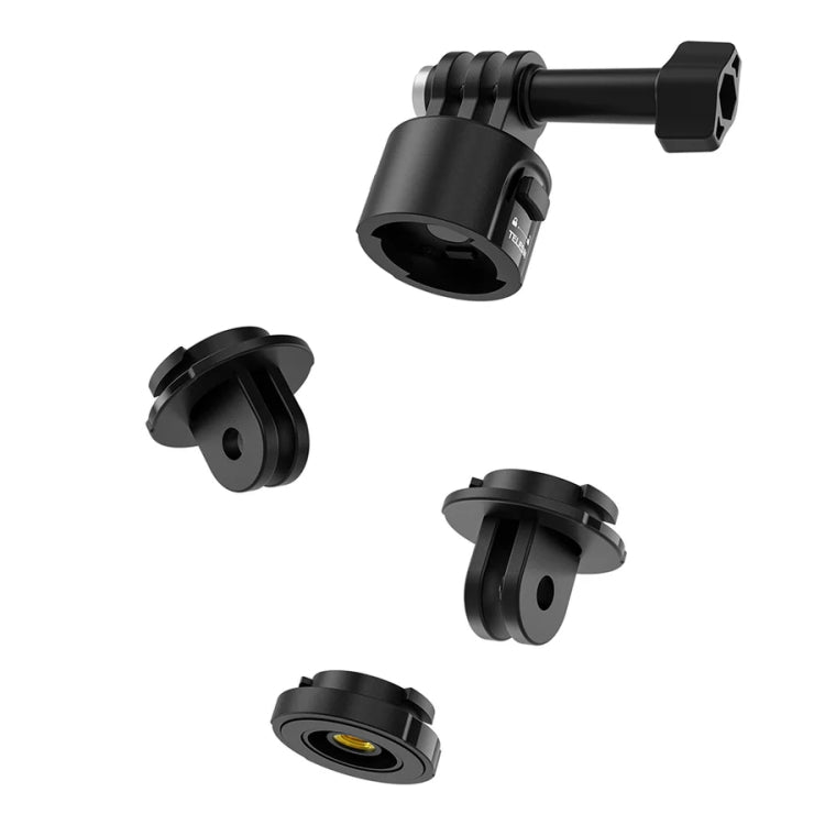 TELESIN CQM-001 Universal Magnetic Quick Release Adapter Kit For Sports Cameras(Black) -  by TELESIN | Online Shopping South Africa | PMC Jewellery | Buy Now Pay Later Mobicred