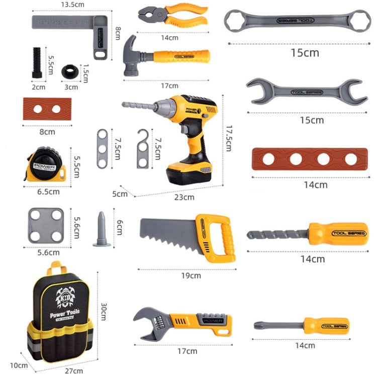 28pcs / Set Children Toolbox Toy Set Pretend Role Playing Simulation Repair Tools, Model: T025 - Pretend Play Toys by PMC Jewellery | Online Shopping South Africa | PMC Jewellery | Buy Now Pay Later Mobicred