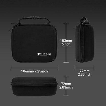 For DJI Osmo Pocket 3 TELESIN S6-PRC-01-TDJ Storage Package Full Accessories Protection Bag(Black) - Case & Bags by TELESIN | Online Shopping South Africa | PMC Jewellery | Buy Now Pay Later Mobicred