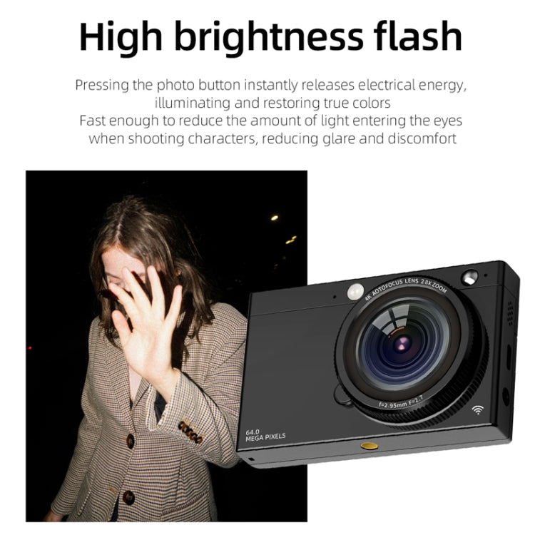 High-Definition CCD Digital Camera 64 Million WiFi Card Camera, Color: White + Fill Light - free shipping - PMC TechLife - Order now!