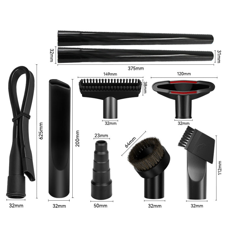 9 In 1 Set 2 Universal Vacuum Attachments 32mm Nozzle Adapter Accessories Cleaning Kit - Other Accessories by PMC Jewellery | Online Shopping South Africa | PMC Jewellery | Buy Now Pay Later Mobicred