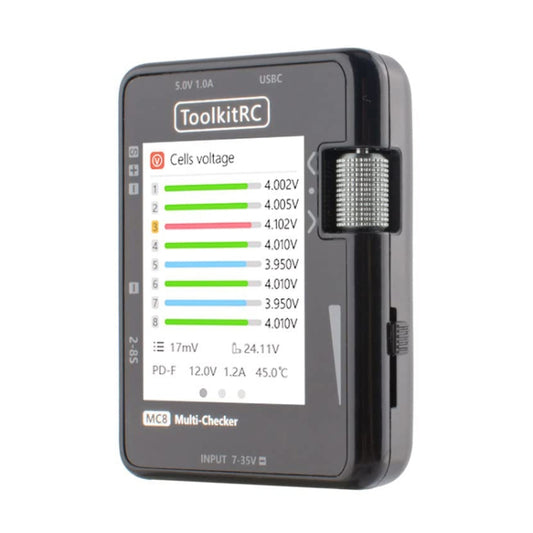 ToolkitRC MC8 Multifunctional Electrical Display Power Detection Signal PD Charger(Black) - Charger by ToolkitRC | Online Shopping South Africa | PMC Jewellery | Buy Now Pay Later Mobicred