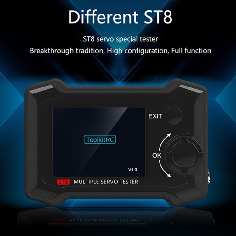 ToolkitRC ST8 Multi-Channel Servo Tester Signal Test Current Collector(Black) - free shipping - PMC Jewellery - Order now!