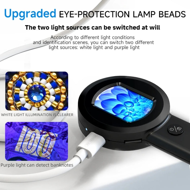 Digital Microscope Handheld High-Definition Electronic Magnifier(Black) - free shipping - PMC TechLife - Order now!