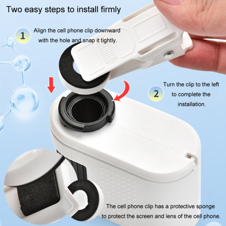 80X Children Mini Portable Microscope Student Antique Jewelry Identification Science Experiment Teaching Toy, Model: With Phone Clip - free shipping - PMc TechLife - Order now!