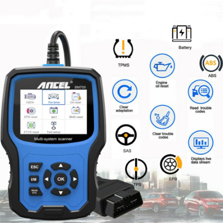 ANCEL BM700 For BMW Full System Diagnostic OBDII Tester Maintenance And Resetting Repair Tools - Electronic Test by ANCEL | Online Shopping South Africa | PMC Jewellery | Buy Now Pay Later Mobicred