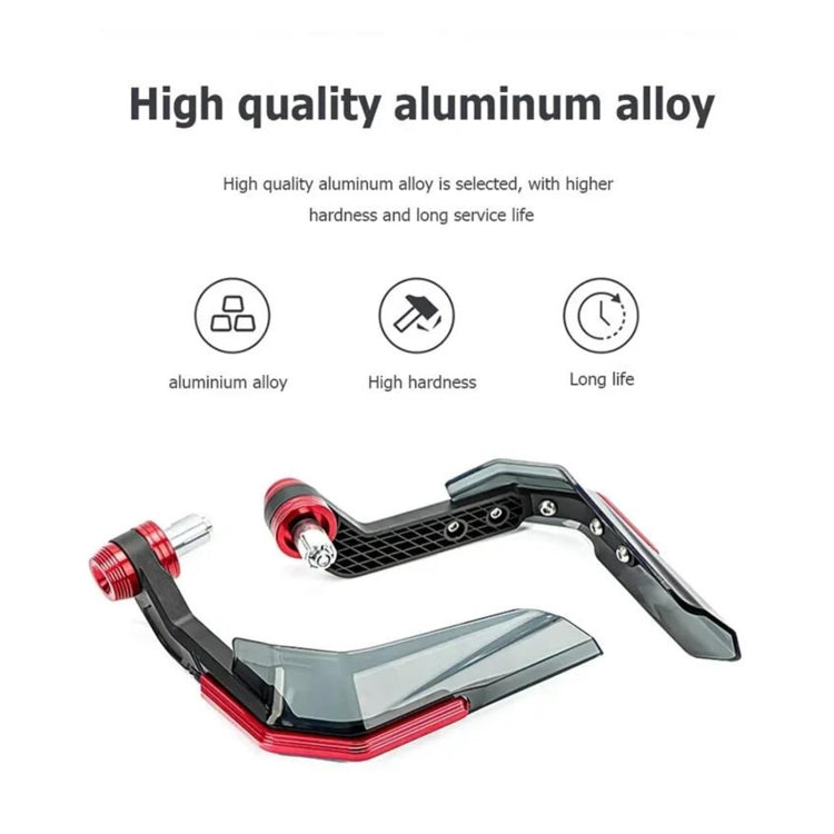 4 In 1 Motorcycle Modification Accessories Horn Windshield Windproof Protective Cover+Handlebar Plastic Throttle Grip Accessories(Red) - Grips by PMC Jewellery | Online Shopping South Africa | PMC Jewellery | Buy Now Pay Later Mobicred