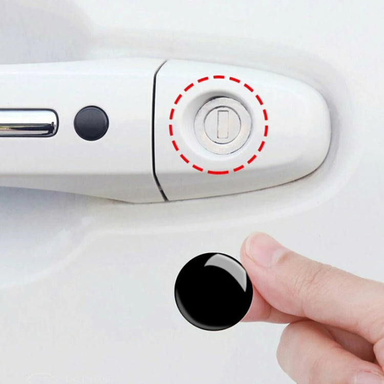 10pcs Car Modification Protection Keyhole Anti-Blocking Sticker(Carbon Fiber Black) - Decorative Sticker by PMC TechLife | Online Shopping South Africa | PMC TechLife | Buy Now Pay Later Mobicred