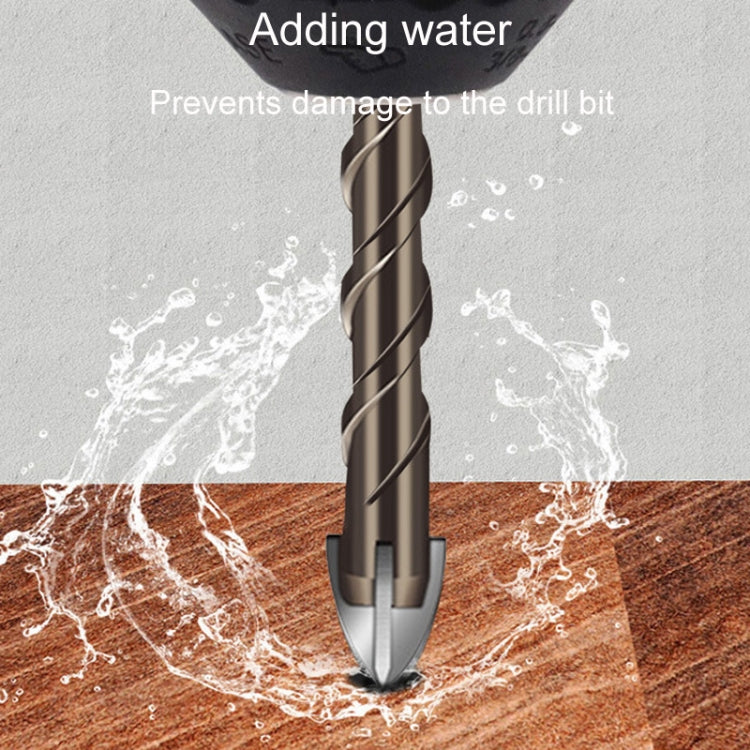 5mm Hexagonal Shank Spiral Flute Cross Alloy Drill Bits Glass Tile Four Edge Drivers - Drill & Drill Bits by PMC Jewellery | Online Shopping South Africa | PMC Jewellery | Buy Now Pay Later Mobicred