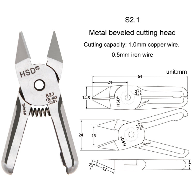 HSD S2.1 Pneumatic Scissor Blade Cutting Metal Plastic Model Shears Tool - free shipping - PMC TechLife - Order now!