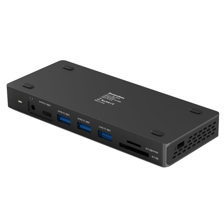 Blueendless 12-In-1 HD Multifunctional Docking Station 10Gbps Splitter With Switch(8K+4K HDMI x 2) - free shipping - PMC Jewellery - Order now!