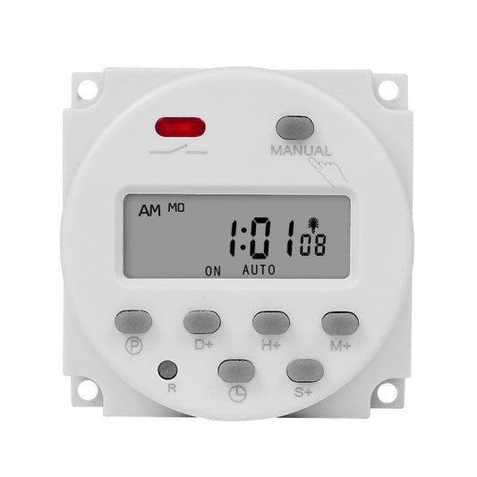 SINOTIMER CN101S-2 220V 1 Second Interval Digital LCD Timer Switch 7 Days Weekly Programmable Time Relay - Switch by SINOTIMER | Online Shopping South Africa | PMC Jewellery | Buy Now Pay Later Mobicred