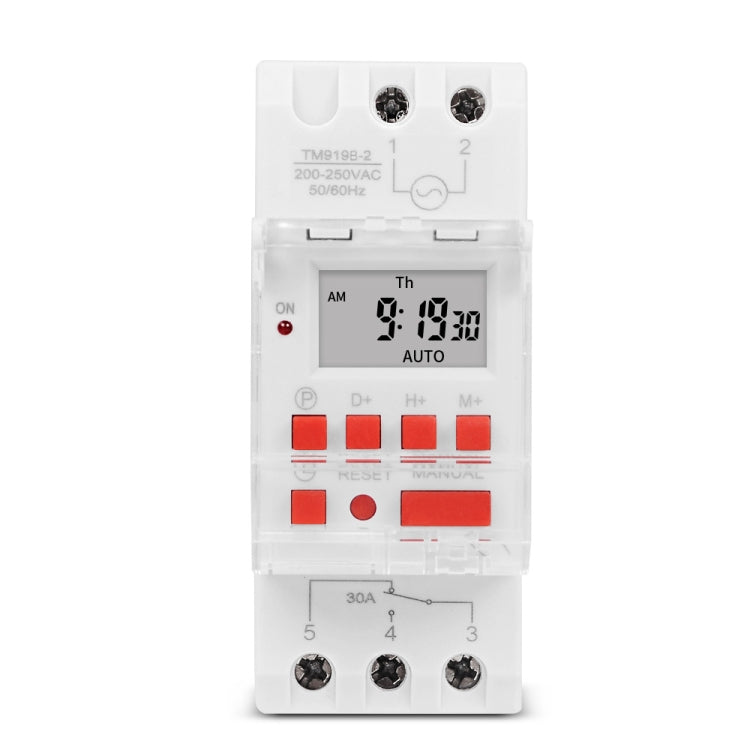 SINOTIMER TM919B-1 110V 30A Programmable Digital Timer Switch Automatic Cycle Timing Controller - Switch by SINOTIMER | Online Shopping South Africa | PMC TechLife | Buy Now Pay Later Mobicred
