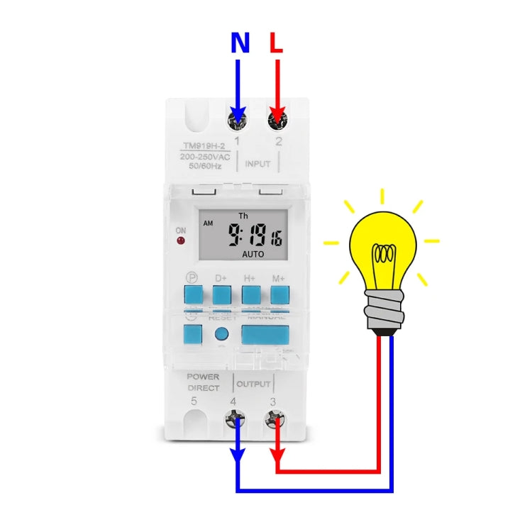 SINOTIMER TM919H-3 24V 16A DIN Rail 4 Pins Voltage Output Digital Switch Timer Automatic Cycle Timing Controller - Switch by SINOTIMER | Online Shopping South Africa | PMC Jewellery | Buy Now Pay Later Mobicred