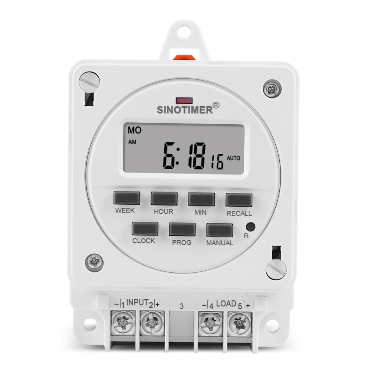 SINOTIMER TM618E -4 12V Smart Digital 7 Days Programmable Timer Switch 16A Controller With Mounting Base - free shipping - PMC TechLife - Order now!
