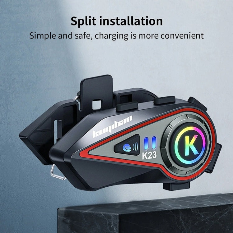 KUQIBAO Motorcycle Helmet Long-Lasting Bluetooth-compatible Headset With Light(Hard Microphone) - free shipping - PMC TechLife - Order now!