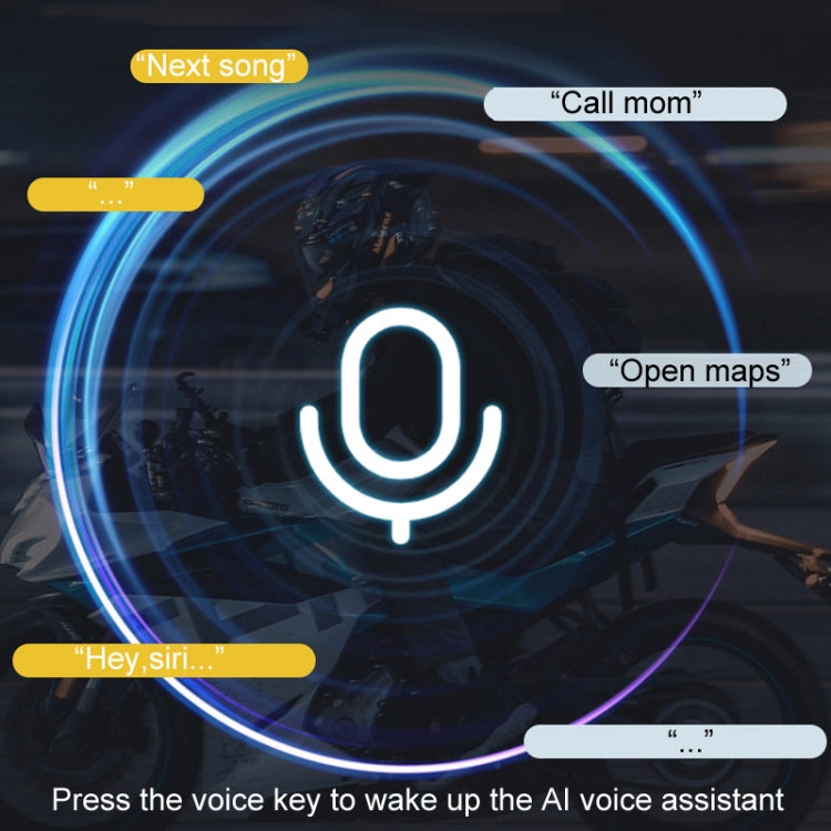 KUQIBAO Motorcycle Helmet Long-Lasting Bluetooth-compatible Headset With Light(Hard Microphone) - free shipping - PMC TechLife - Order now!