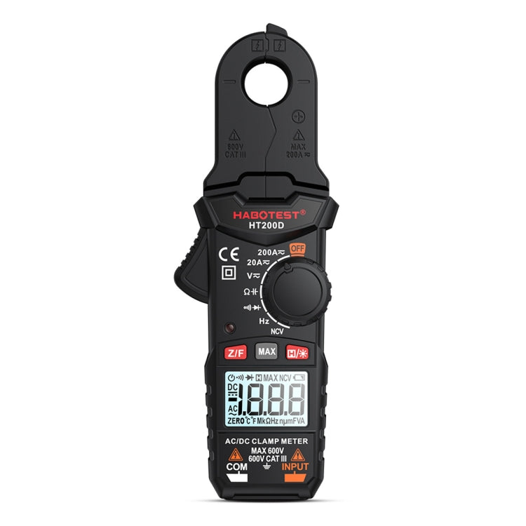 HABOTEST Mini Clamp Multimeter Portable Digital Ammeter - Digital Multimeter by HABOTEST | Online Shopping South Africa | PMC TechLife | Buy Now Pay Later Mobicred
