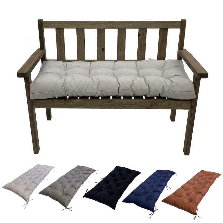 100x50x8cm Outdoor Bench Waterproof Sunscreen Thickened Soft Cushion(Light Gray) - Cushions & Pillows by PMc TechLife | Online Shopping South Africa | PMc TechLife | Buy Now Pay Later Mobicred