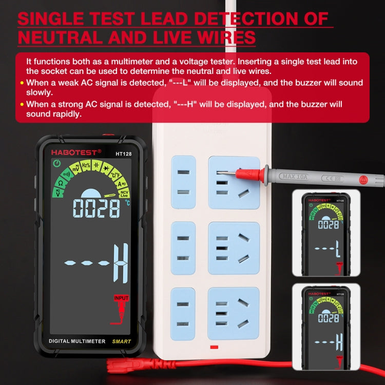 HABOTEST Automatic Range Digital Display Ultra-Clear Intelligent Current Multimeter - free shipping - PMC TechLife - Order now!