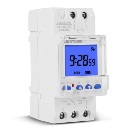 SINOTIMER TM928SAKL 85-265V 16A  1 Second to 168 Hours Programmable Electronic Time Switch - Switch by SINOTIMER | Online Shopping South Africa | PMC Jewellery | Buy Now Pay Later Mobicred