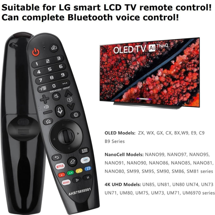 For LG TV Bluetooth Handheld Infrared Voice Multi-Function Remote Control(AKB75855501) - TV by PMC TechLife | Online Shopping South Africa | PMC TechLife | Buy Now Pay Later Mobicred