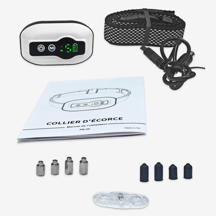 Anti-False Triggering Dog Bark Collar Waterproof Bark Stopper with 5 Adjustable Sensitivity(White) - Training Aids by PMC TechLife | Online Shopping South Africa | PMC TechLife | Buy Now Pay Later Mobicred