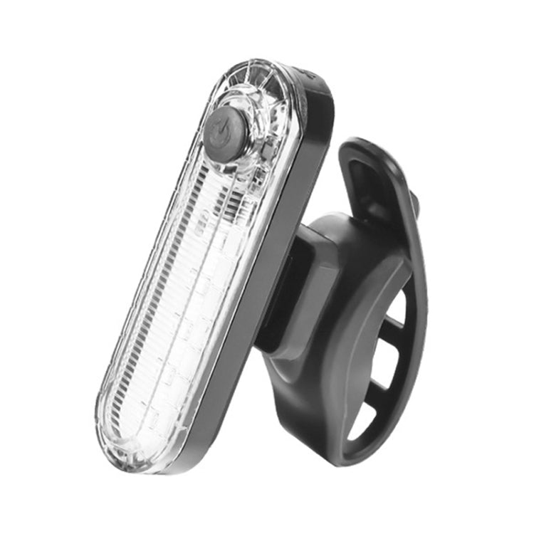 Mountain Bike Night Riding Warning Lamp Bicycle USB Charging Tail Light(White) - Taillights by PMC TechLife | Online Shopping South Africa | PMC TechLife | Buy Now Pay Later Mobicred