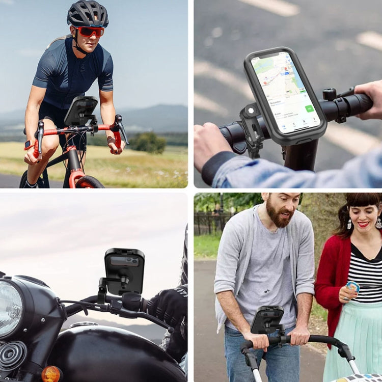 Waterproof Motorcycle Bicycle Cell Phone Holder 360 Rotating Riding Navigation Holder, Model: Handlebar Stand - Holder by PMC Jewellery | Online Shopping South Africa | PMC Jewellery | Buy Now Pay Later Mobicred