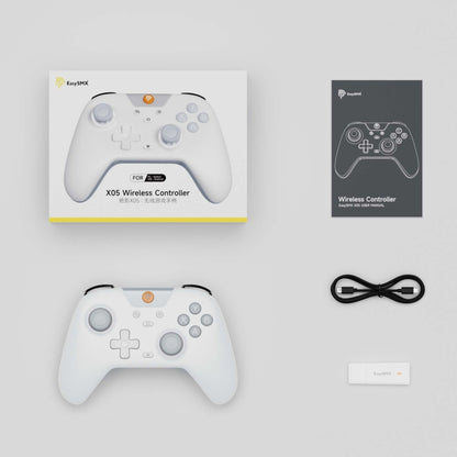 EasySMX X05 Wireless Gamepad Hall RGB Effect Controller For PC / Phone / Switch / Steam Deck(White) - Gamepads by EasySMX | Online Shopping South Africa | PMC Jewellery | Buy Now Pay Later Mobicred